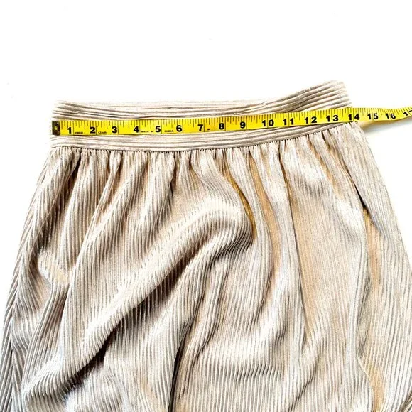 WHO WHAT WEAR shimmer high waist midi skirt 6 - Picture 3 of 4